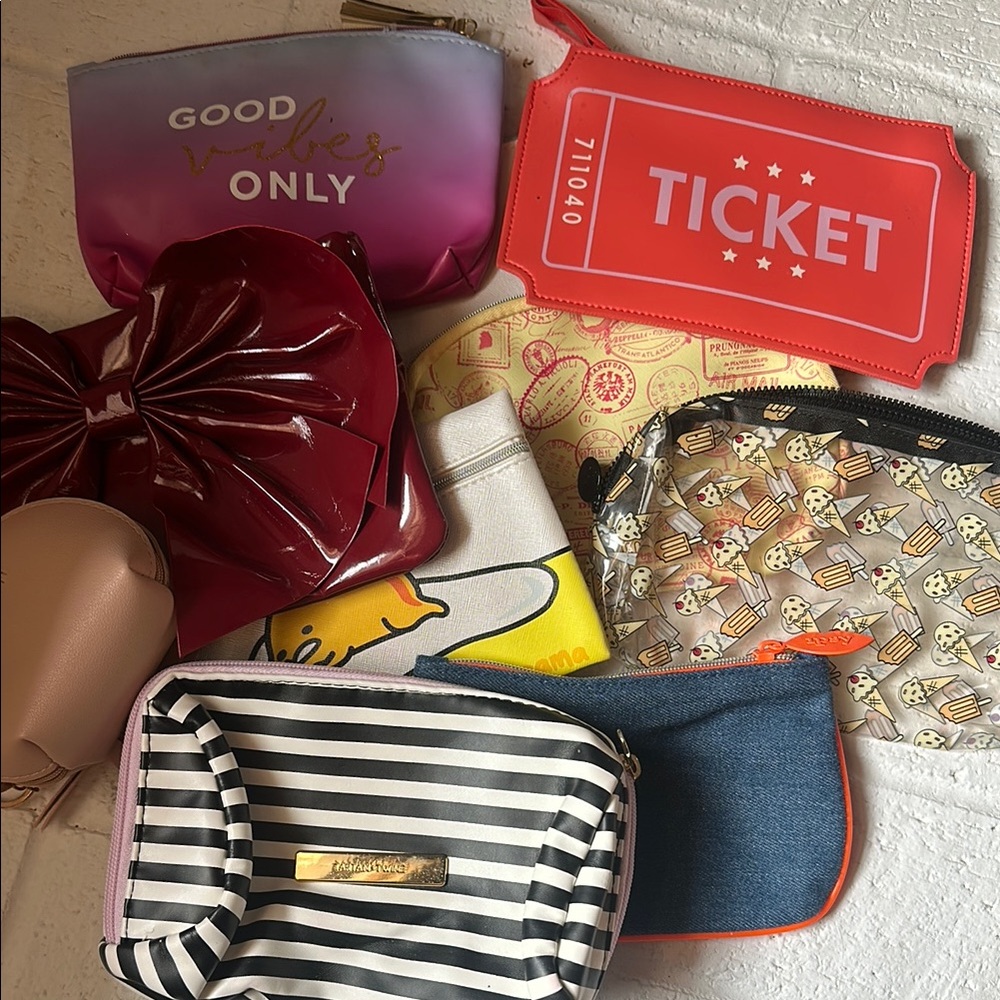 Bundle of 10 Cosmetic Bags